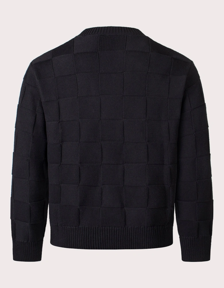 Check Knit Jumper