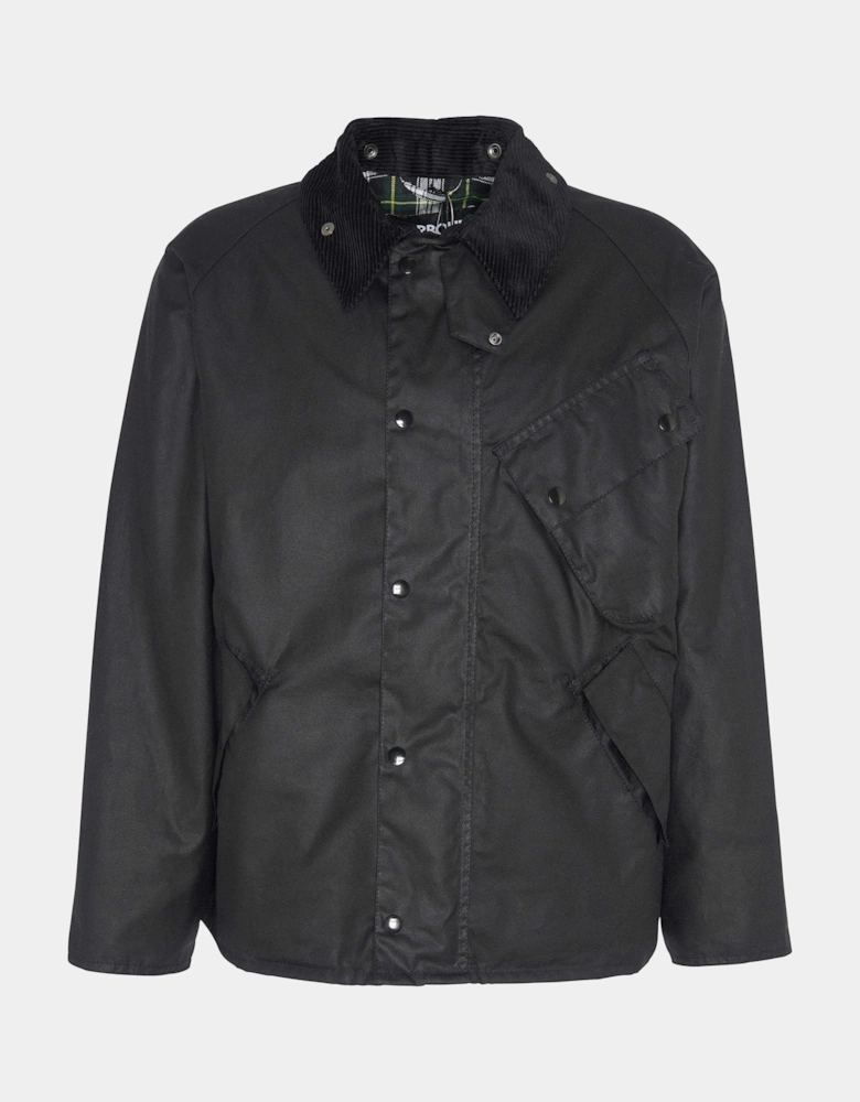 A7 Pacemaster Mens Wax Jacket - Black