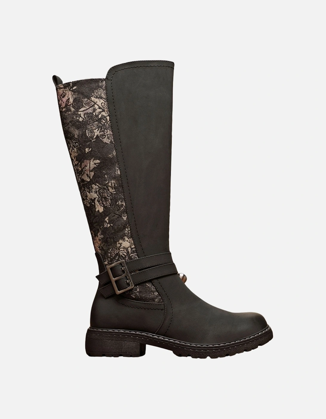 Tall Boots With Buckle & Lace Back, 2 of 1