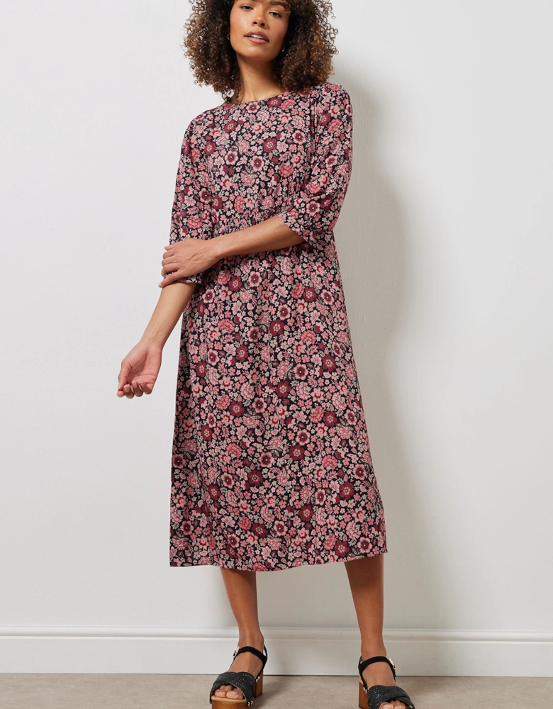 Floral Print Midi Dress