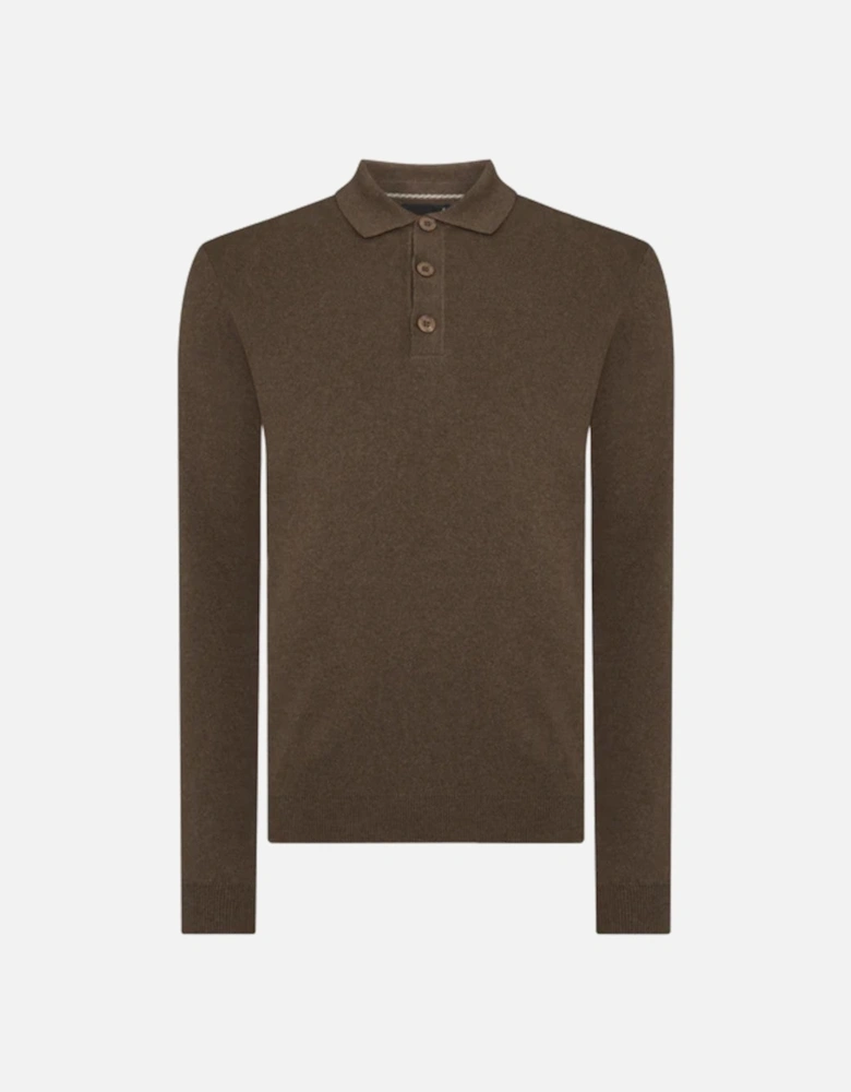 Knitted Polo 47 Camel