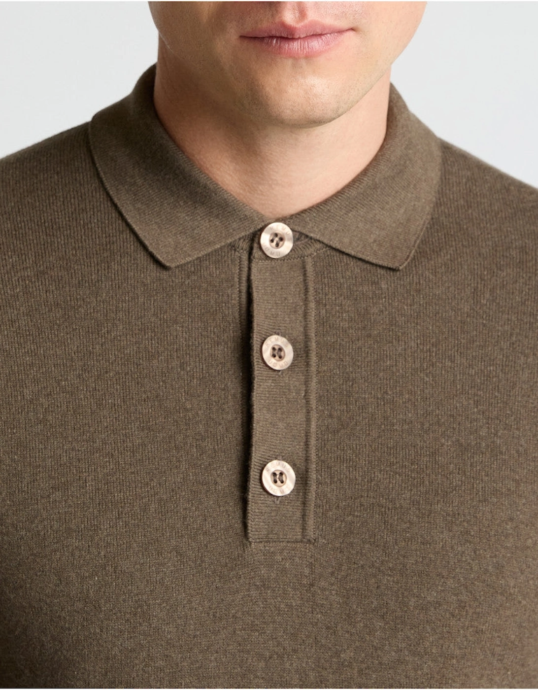 Knitted Polo 47 Camel