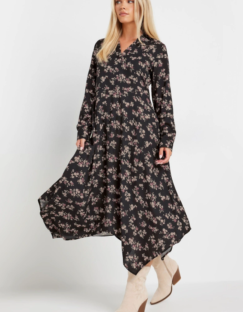 Petite Floral Print Dress