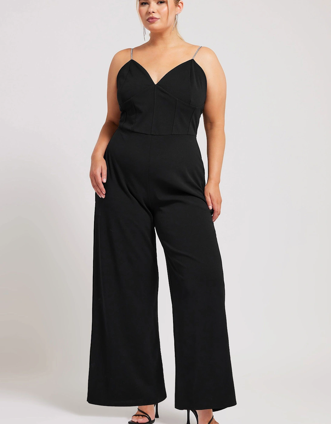 Diamante Corset Jumpsuit, 2 of 1
