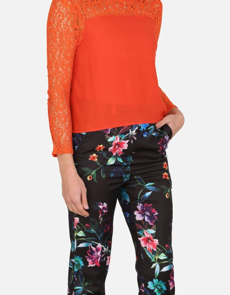 Long Sleeve Lace Blouse