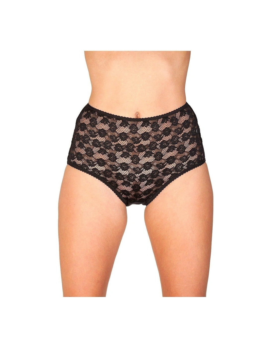 Three Pack Floral Lace Maxi Briefs, 2 of 1