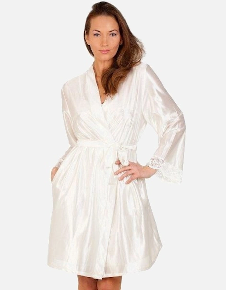 Luxury Satin Chemise And Wrap Set