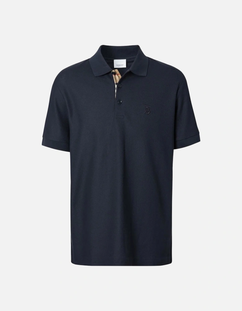 Monogram Polo Shirt Navy Blue