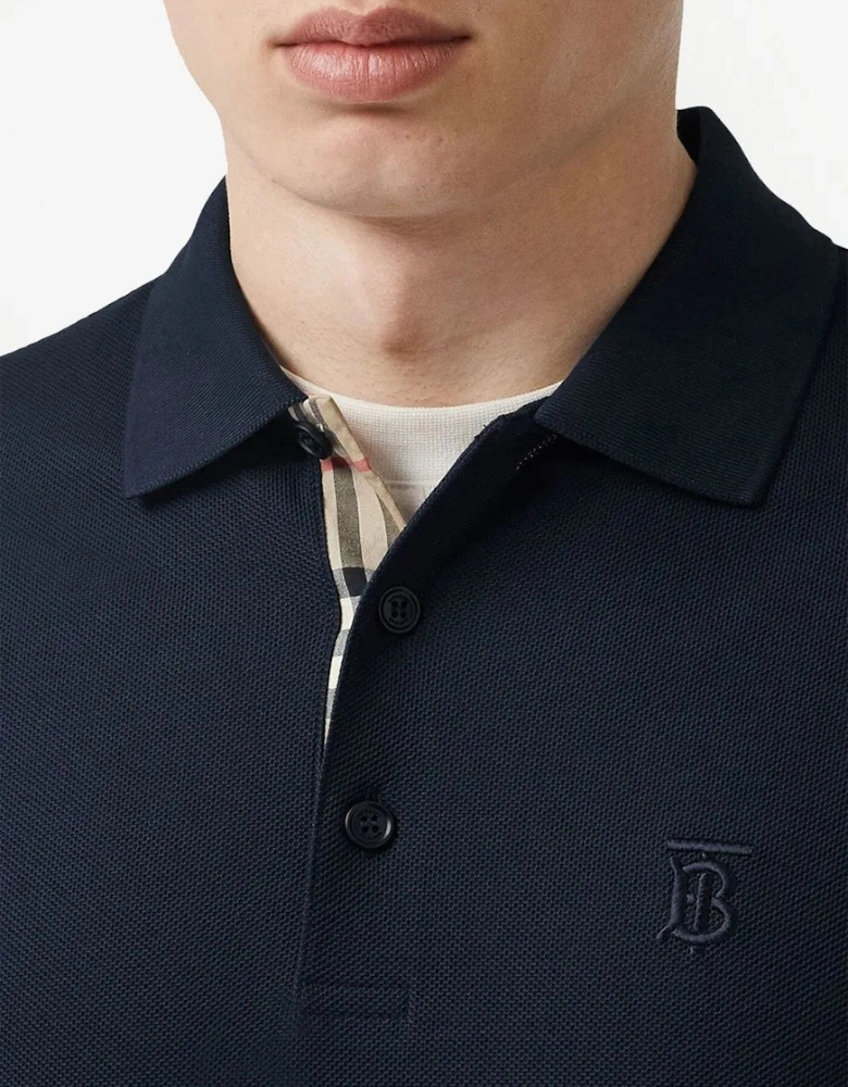 Monogram Polo Shirt Navy Blue