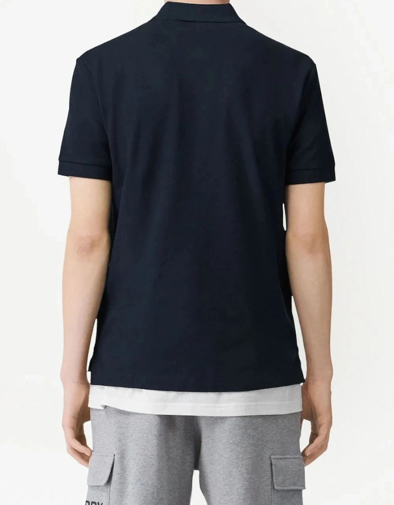 Monogram Polo Shirt Navy Blue