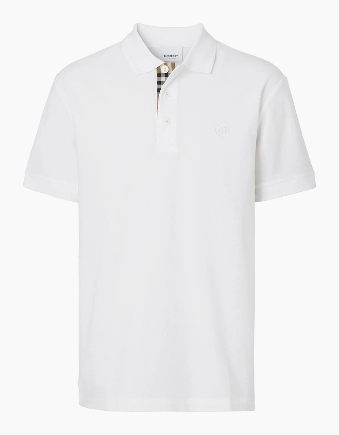 Burberry Men's Burberry Monogram Polo Shirt White