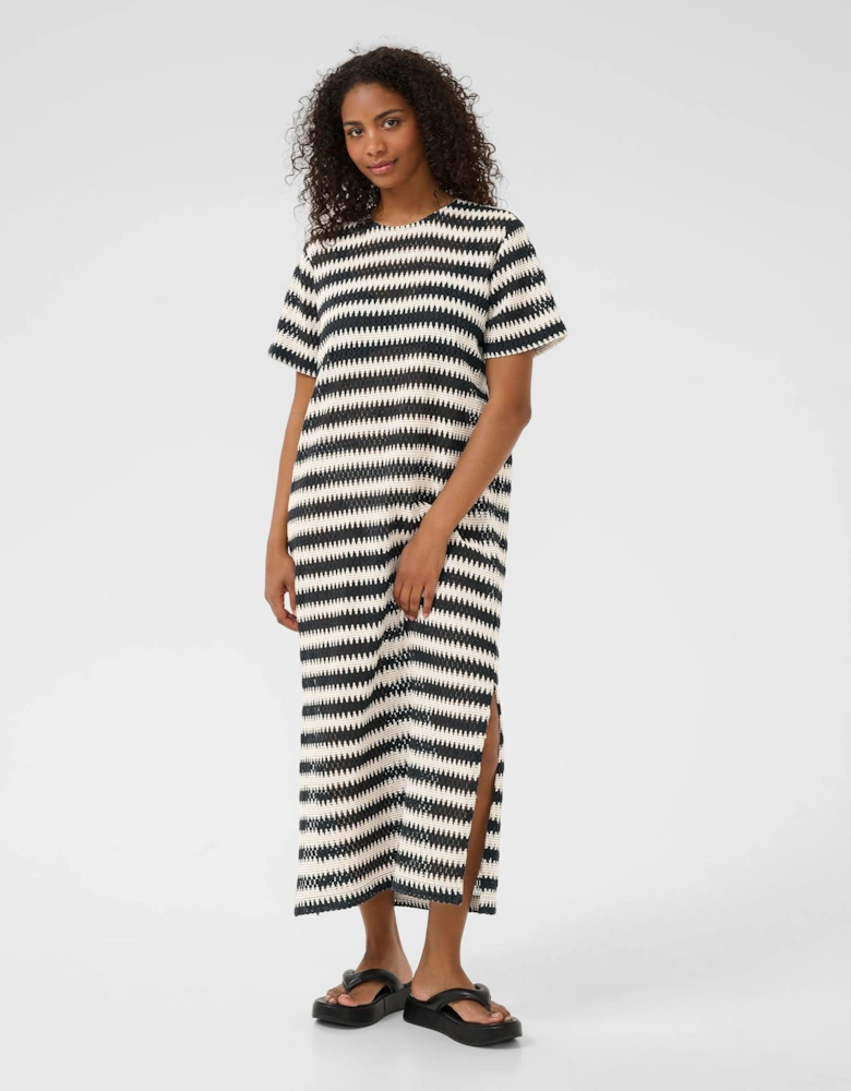 KAmolin Short Sleeve Lace Midi Dress