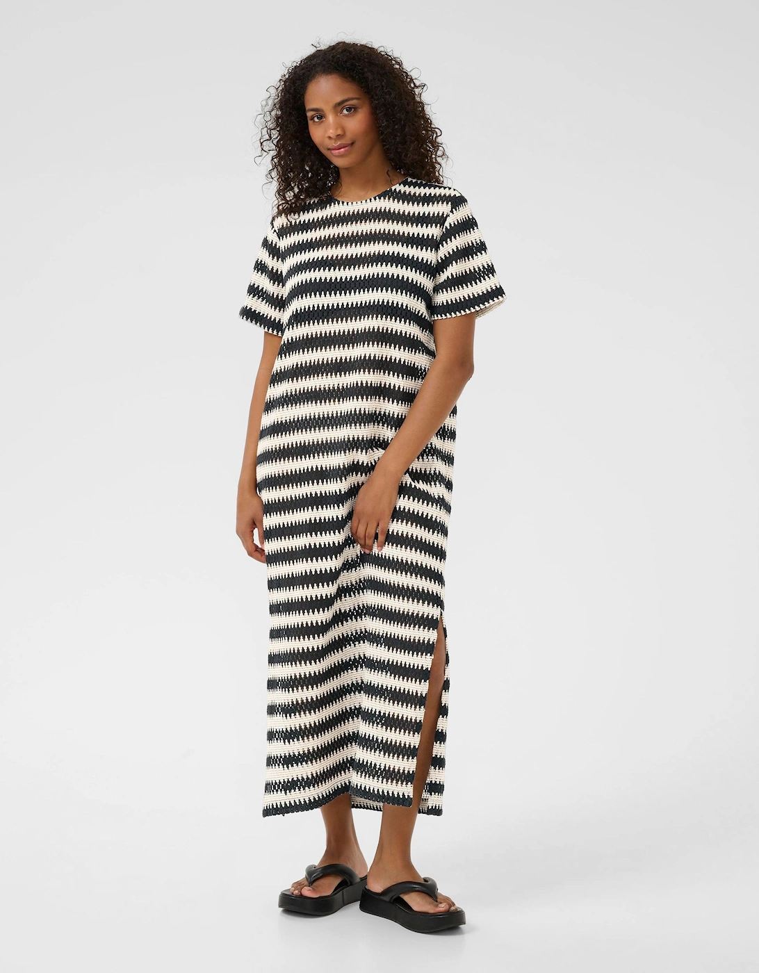 KAmolin Short Sleeve Lace Midi Dress, 2 of 1