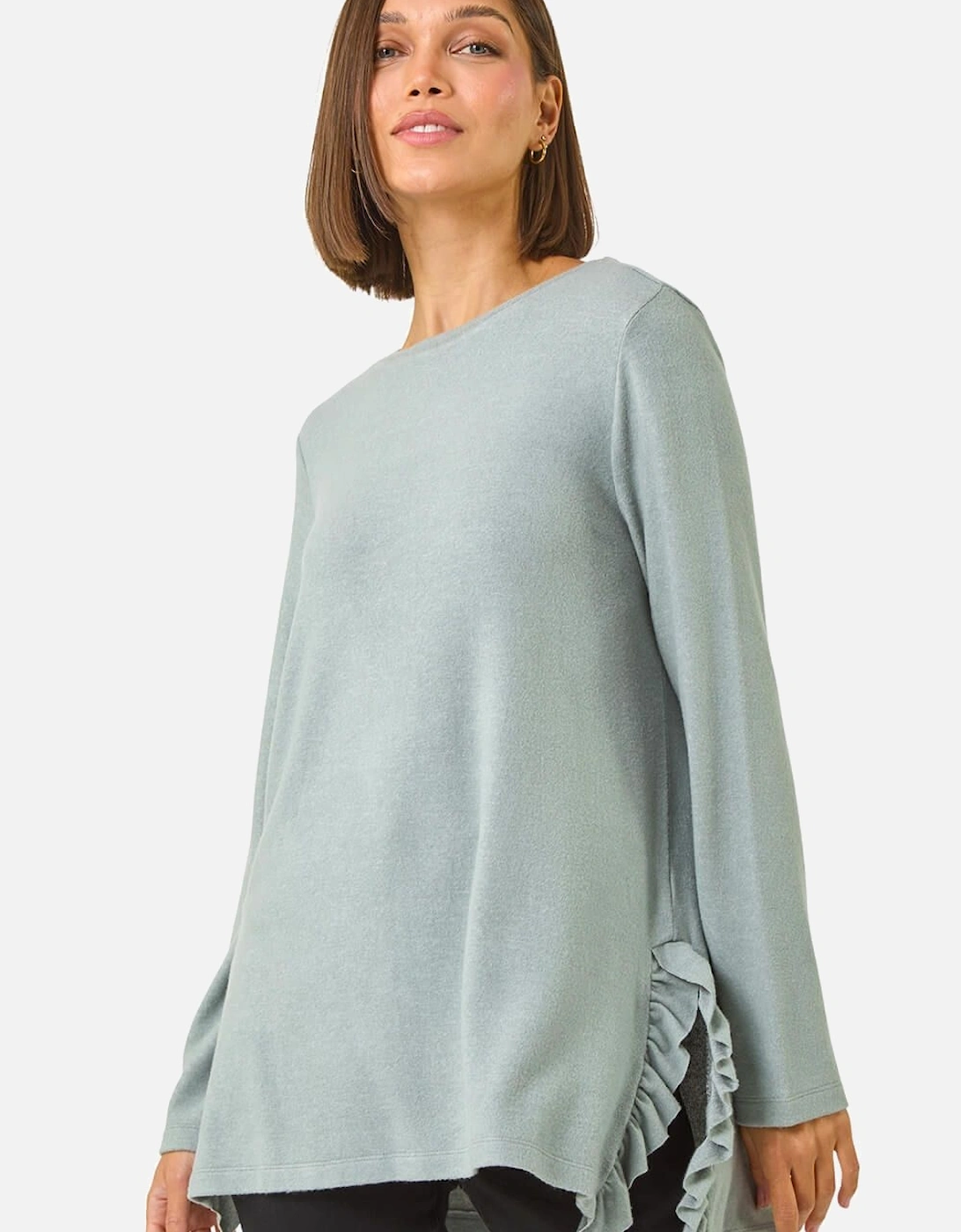 Soft Touch Side Ruffle Top, 2 of 1