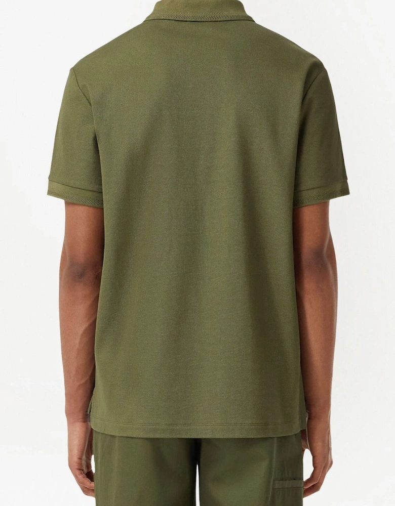 Monogram Polo Shirt Olive Green