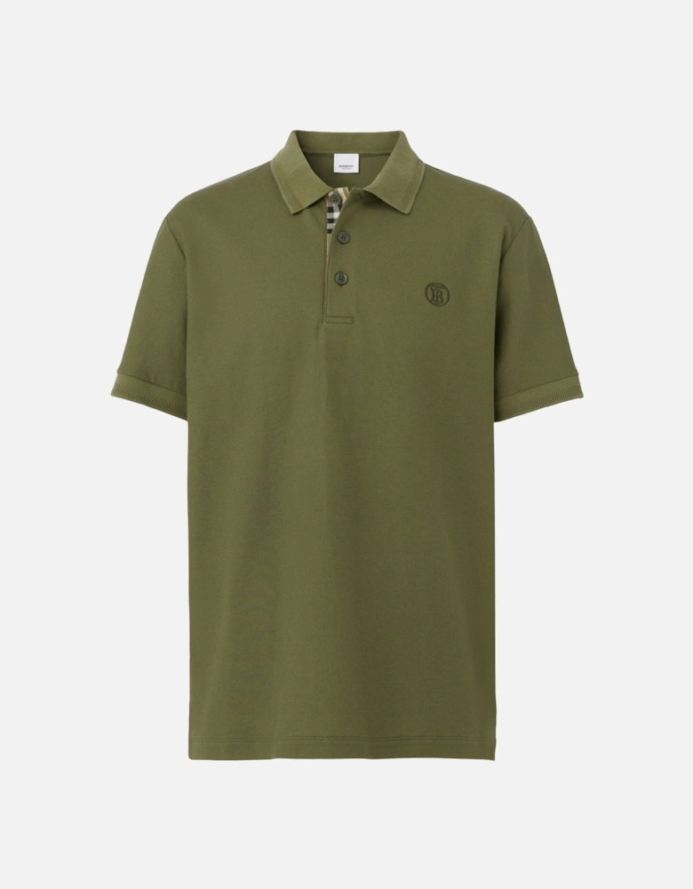 Monogram Polo Shirt Olive Green
