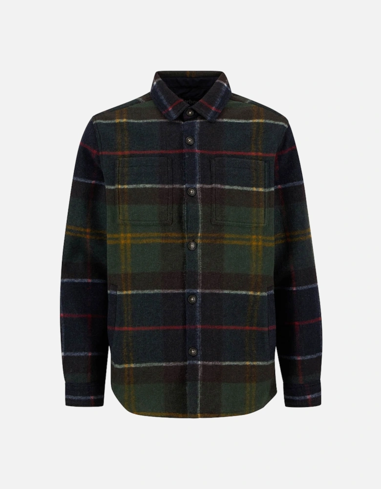 Chapter Mens Tailored Check Overshirt - Classic Tartan