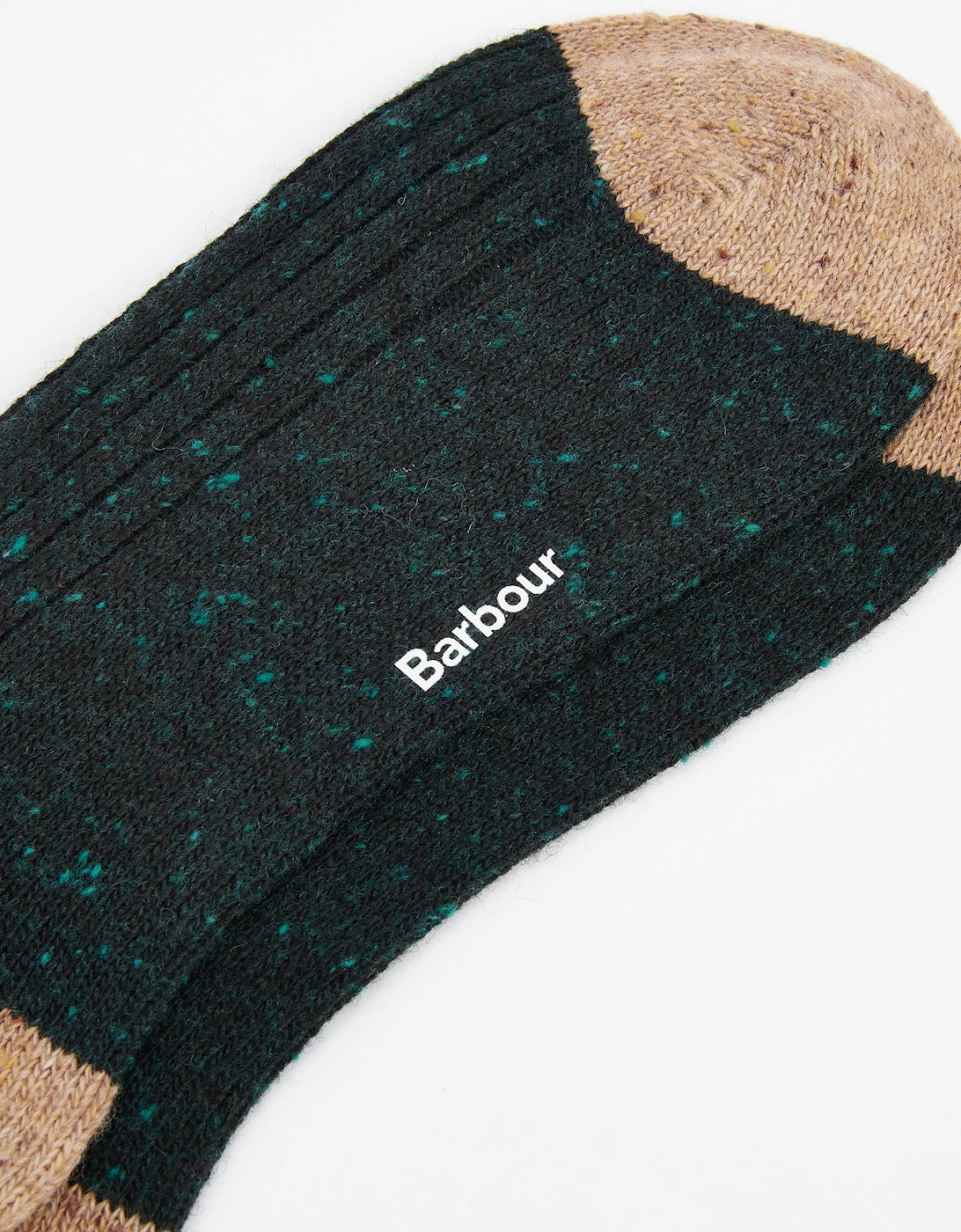 Houghton Mens Socks - Evergreen/Sandstone