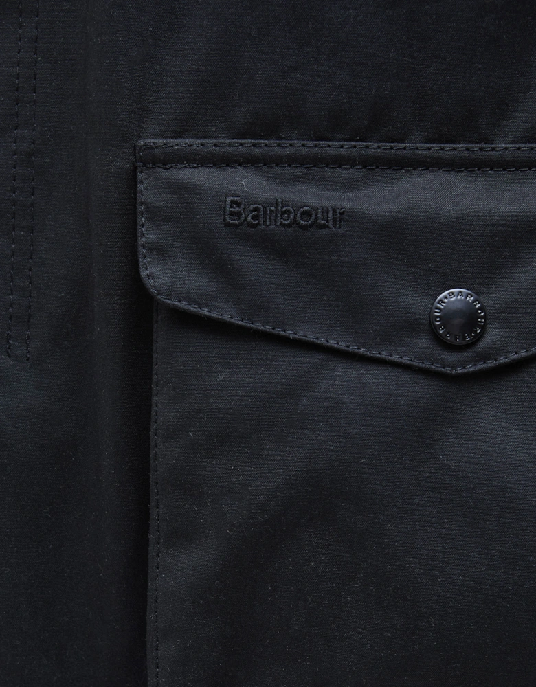 Ogston Mens Wax Jacket - Black/Classic