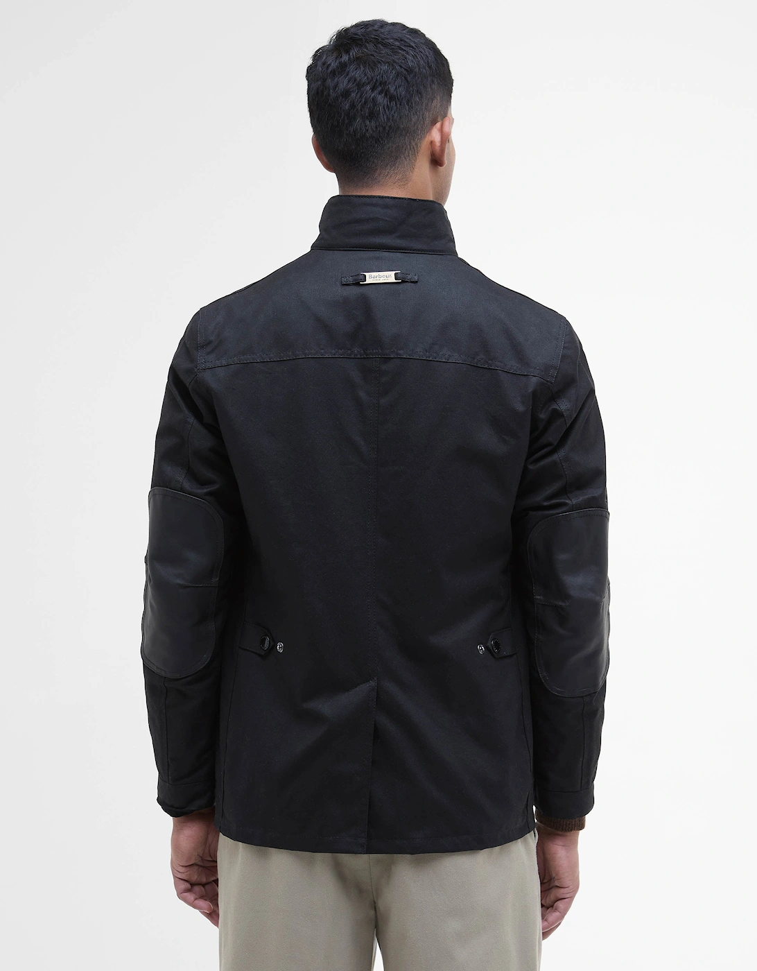 Ogston Mens Wax Jacket - Black/Classic