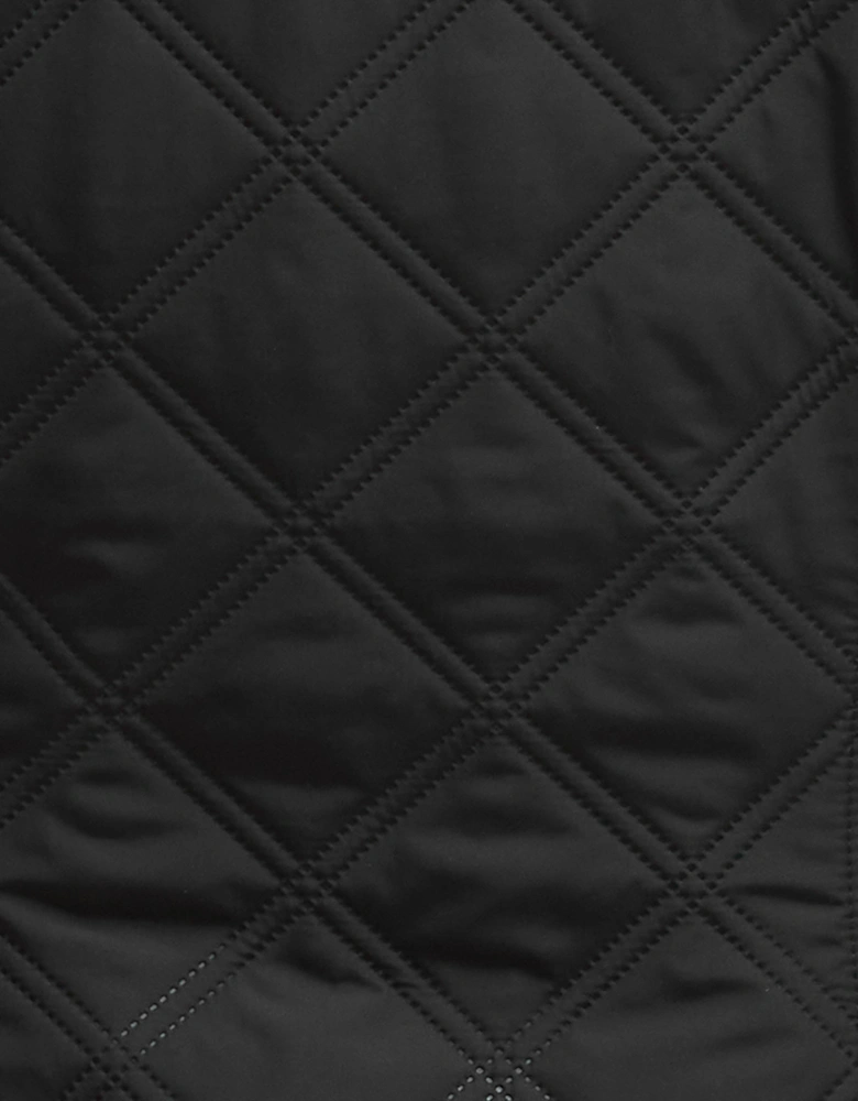 Halsey Womens Quilted Jacket - Black/Dusky Khaki