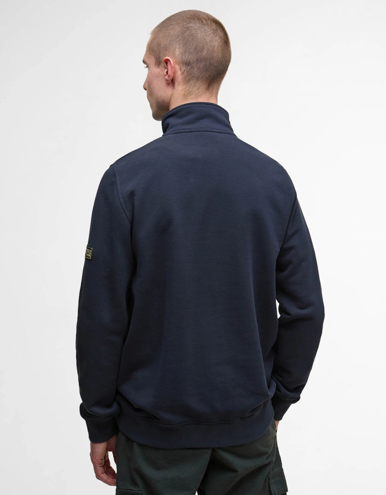 Outline Mens Funnel Neck Sweatshirt - Dark Navy