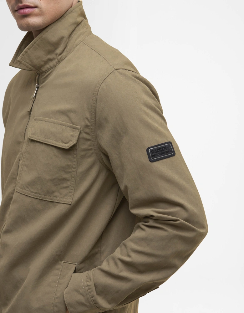 Maze Peached Mens Overshirt - Brindle