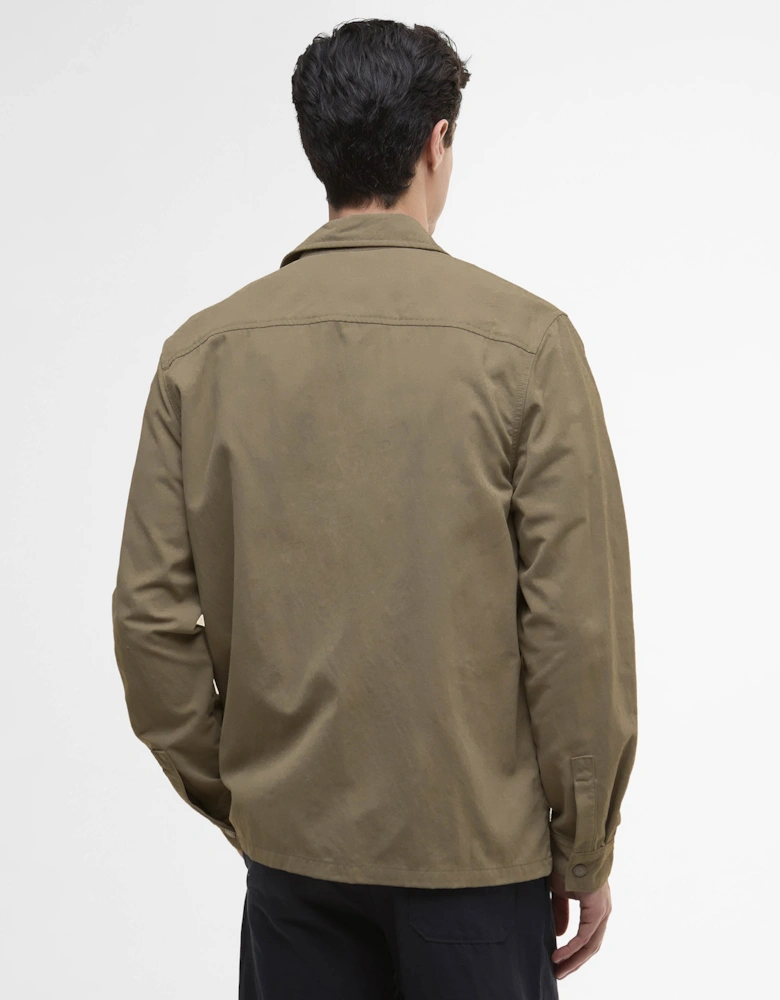 Maze Peached Mens Overshirt - Brindle