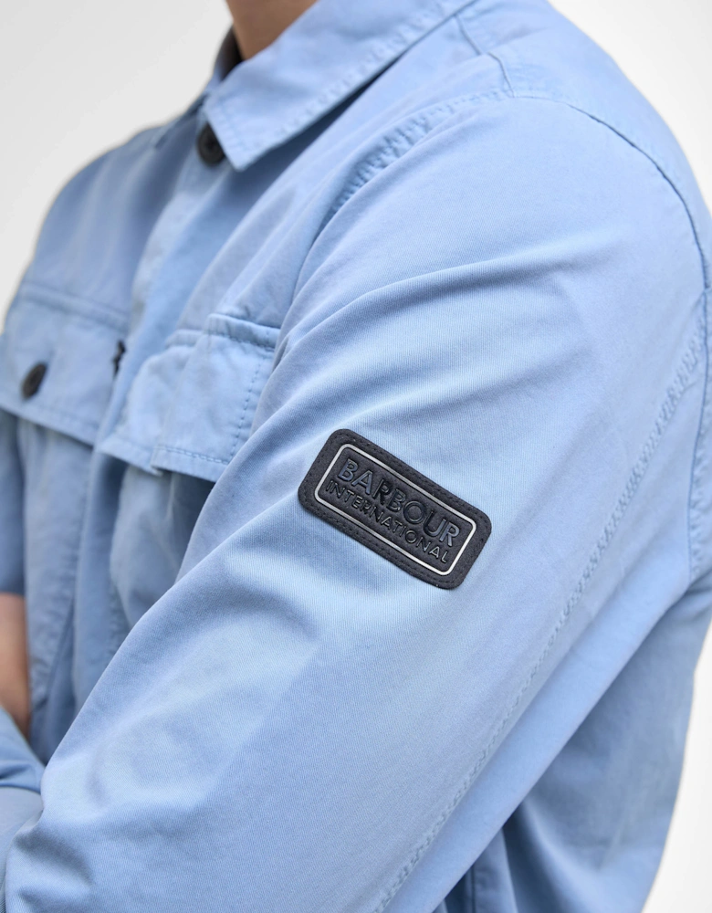 Arlo Mens Overshirt - Cool Blue
