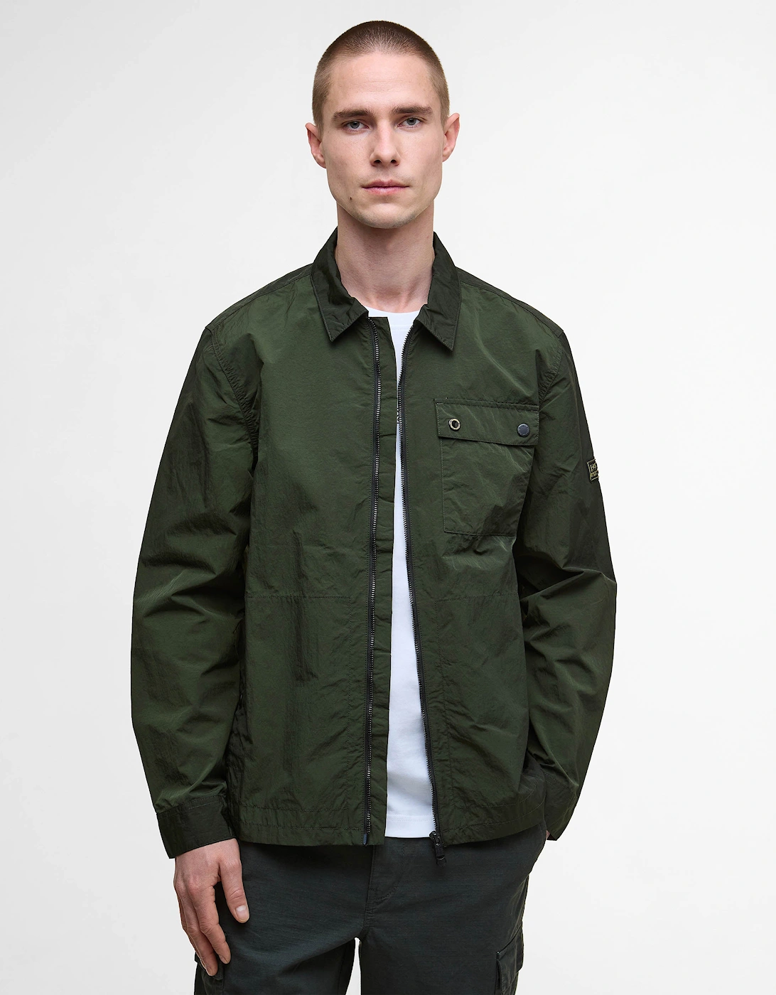 Inline Mens Overshirt - Sage, 7 of 6