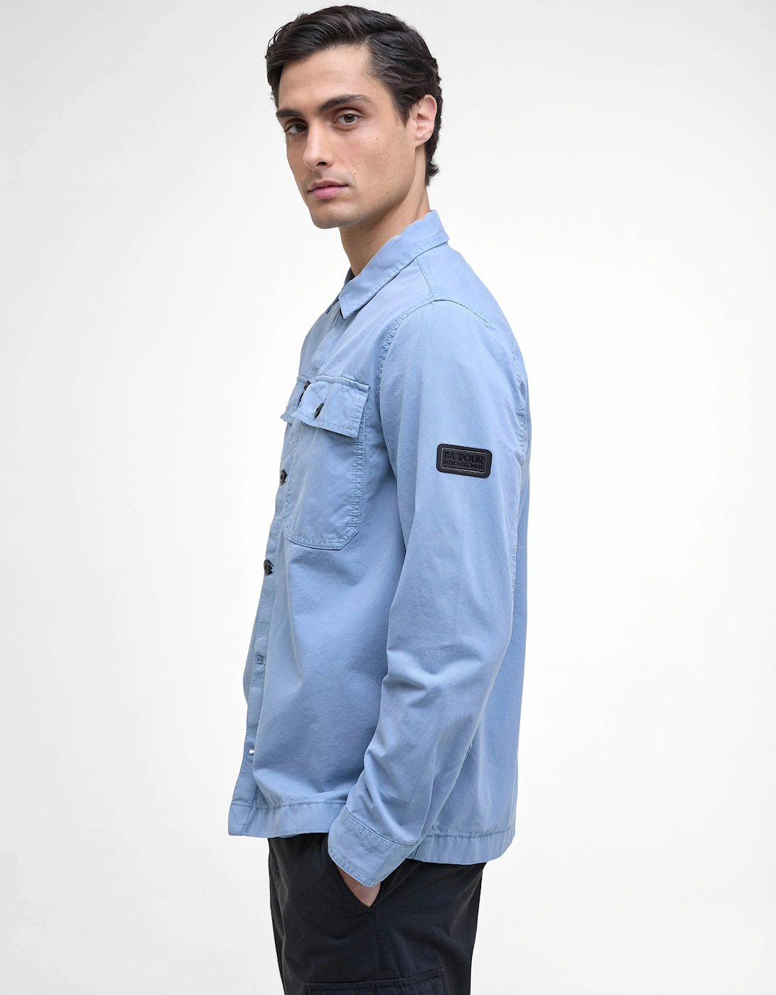Arlo Mens Overshirt - Cool Blue
