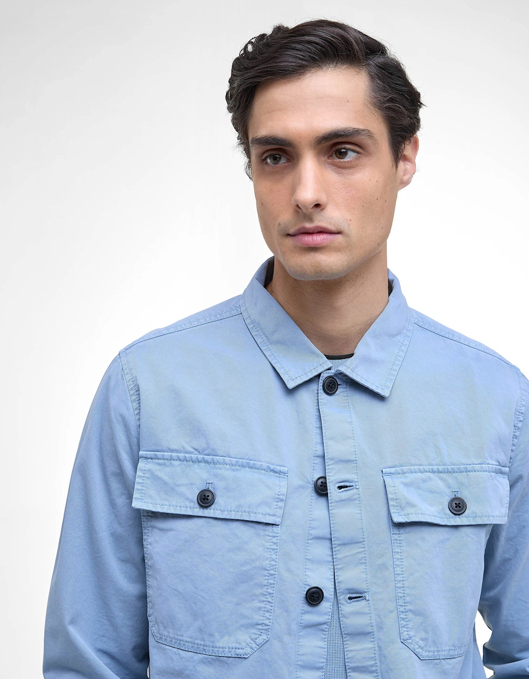 Arlo Mens Overshirt - Cool Blue
