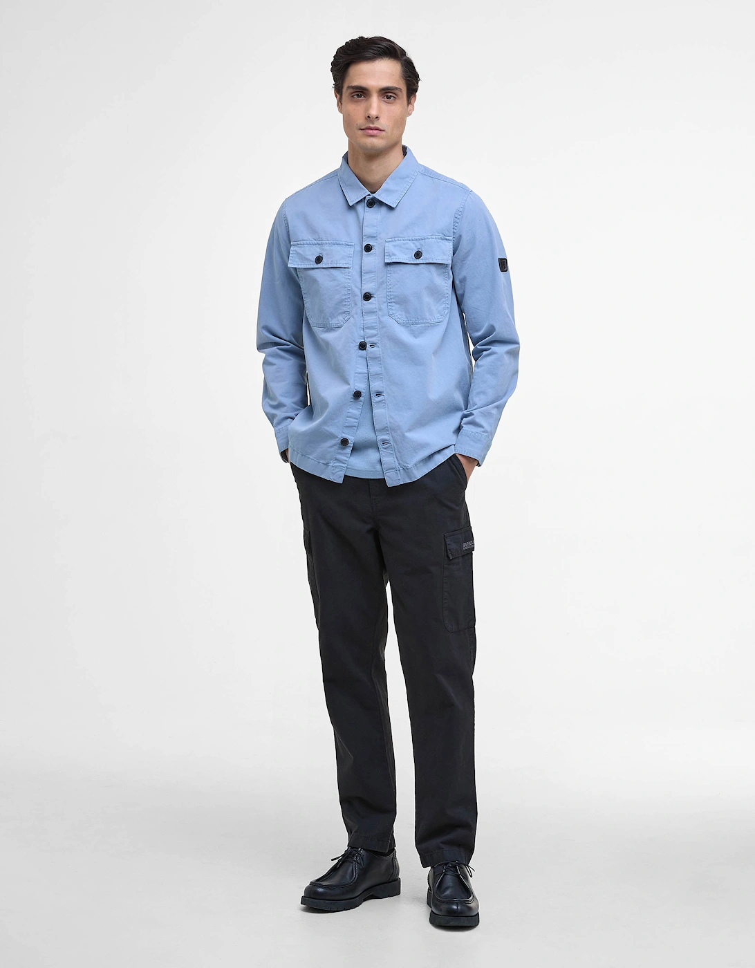 Arlo Mens Overshirt - Cool Blue