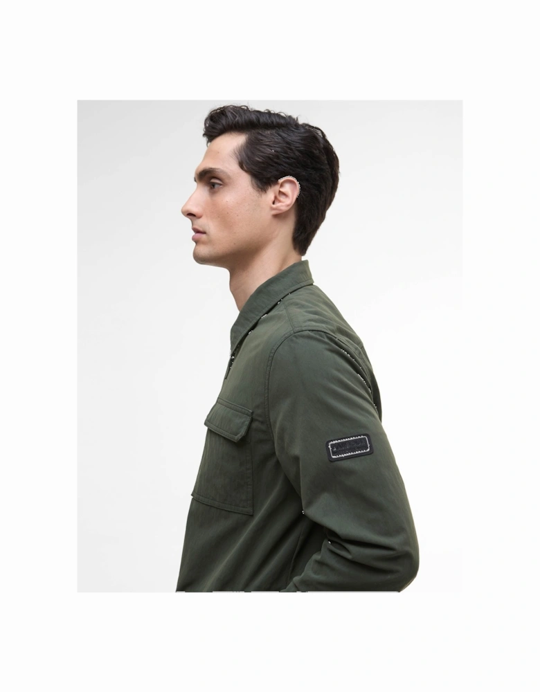 Maze Peached Mens Overshirt - Sage