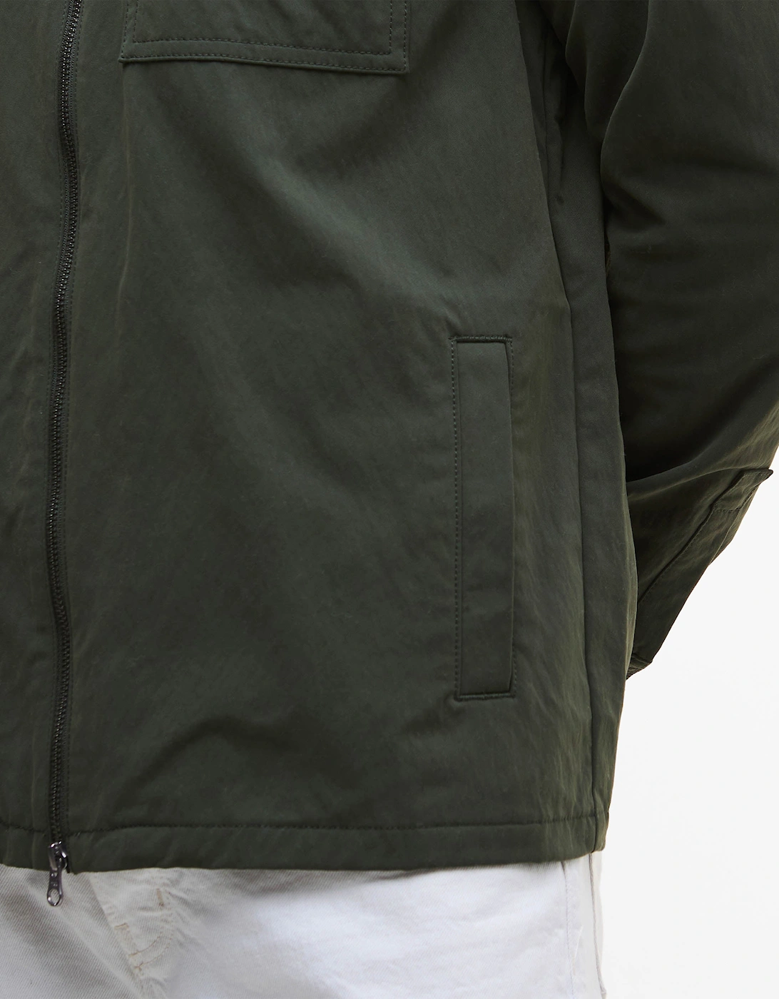 Maze Peached Mens Overshirt - Sage