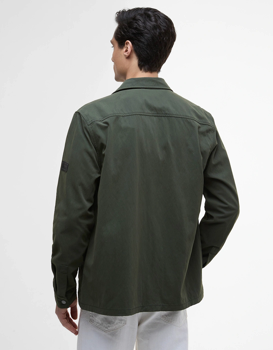 Maze Peached Mens Overshirt - Sage