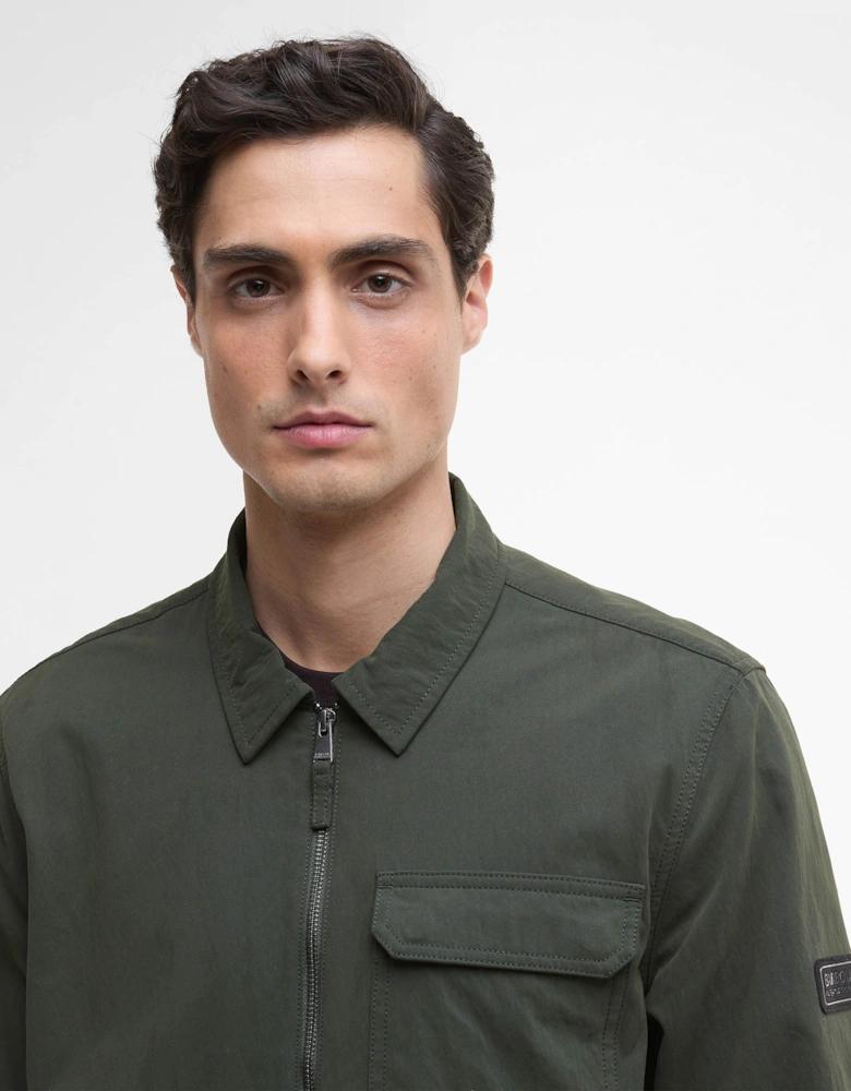 Maze Peached Mens Overshirt - Sage