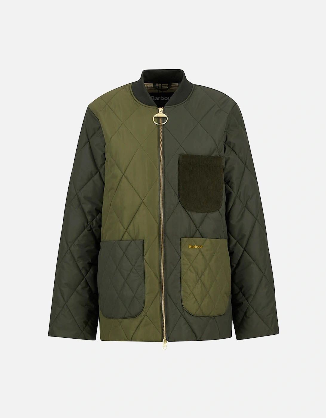 Leonie Womens Quilted Jacket - Olive/Dark Moss/Ancient, 2 of 1