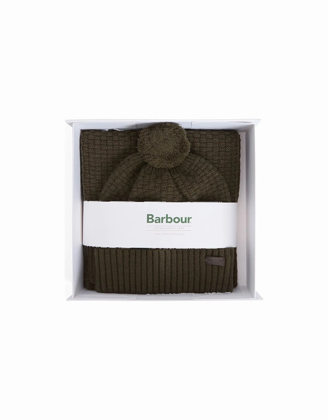 Ramside Mens Beanie And Scarf Gift Set - Dark Olive, 2 of 1