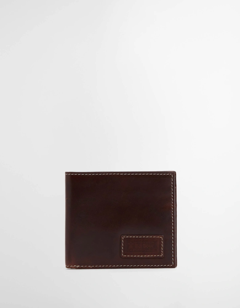 Bilton Mens Leather Wallet Burnt - Chocolate Brown