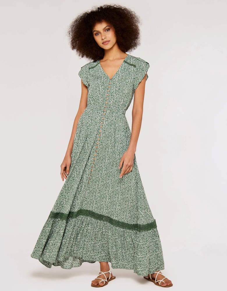 Irregular Dot Crochet Maxi Dress