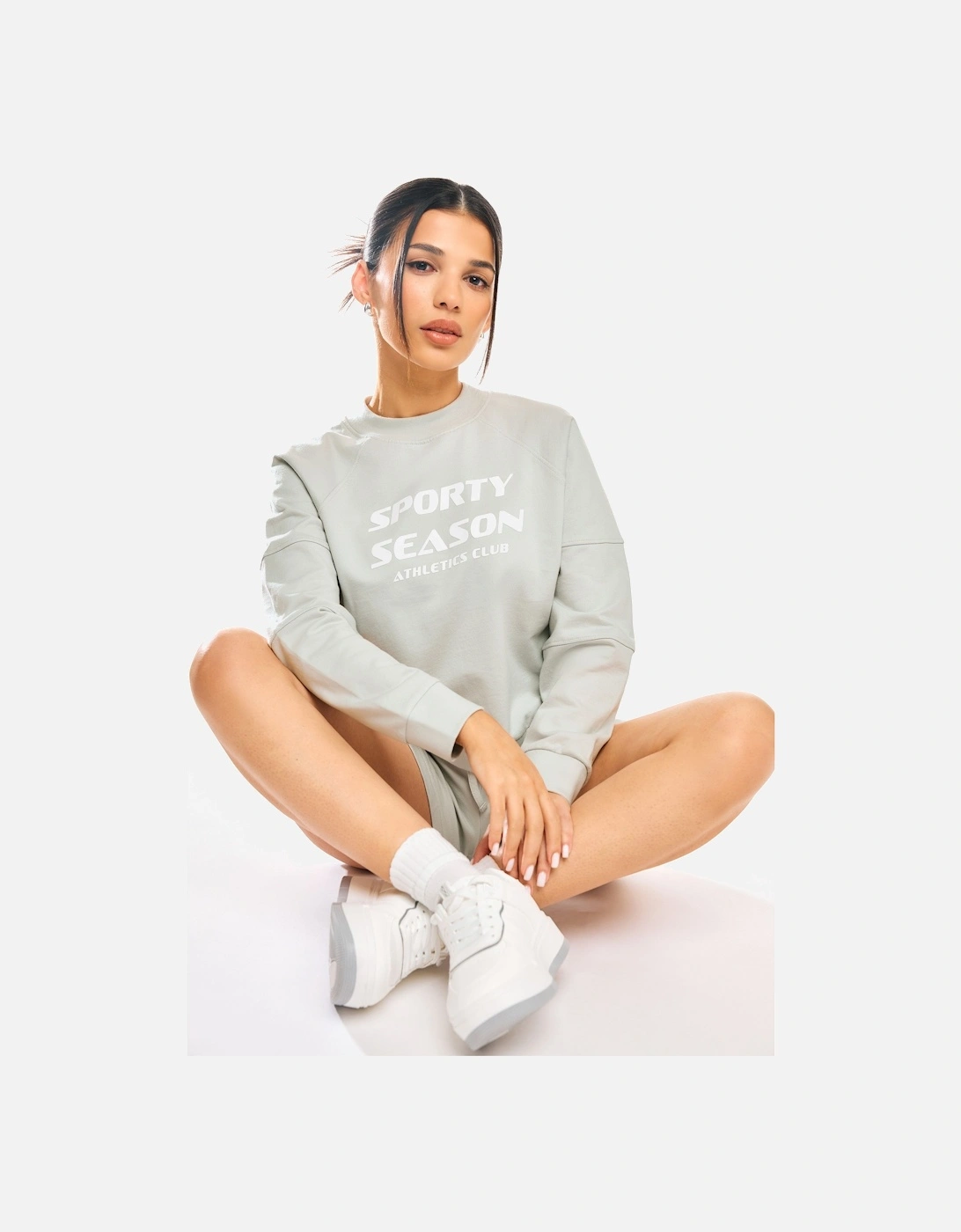 Petite Slogan Cropped Sweatshirt, 2 of 1