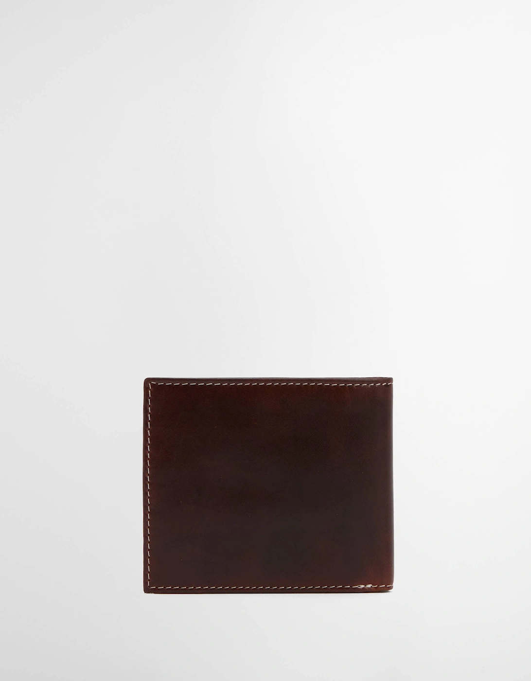 Bilton Mens Leather Wallet Burnt - Chocolate Brown