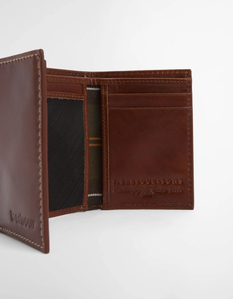 Bywell Mens Leather Bi Fold Wallet - Heritage Brown