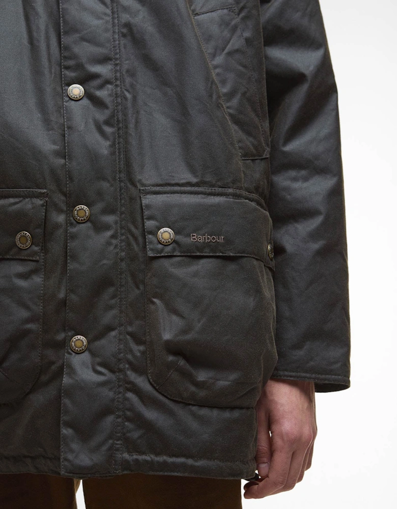 Bedale Mens Wax Parka - Olive