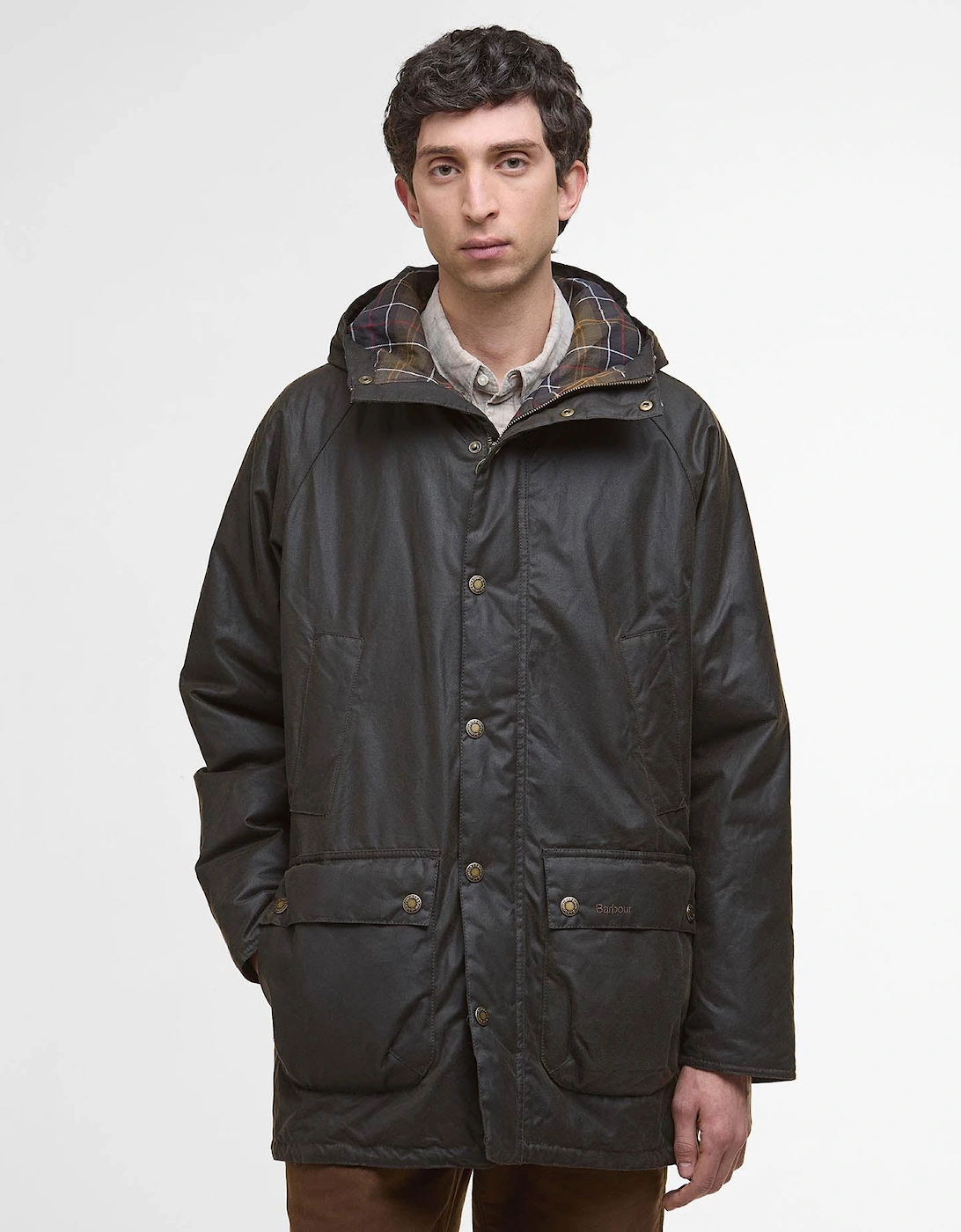 Bedale Mens Wax Parka - Olive, 8 of 7