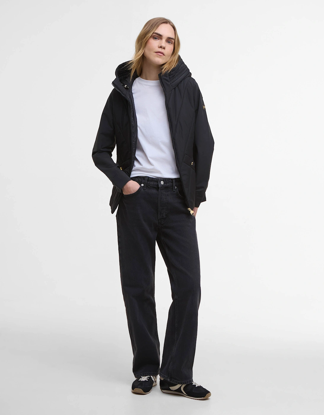 Diablo Womens Quilted Sweat - Black