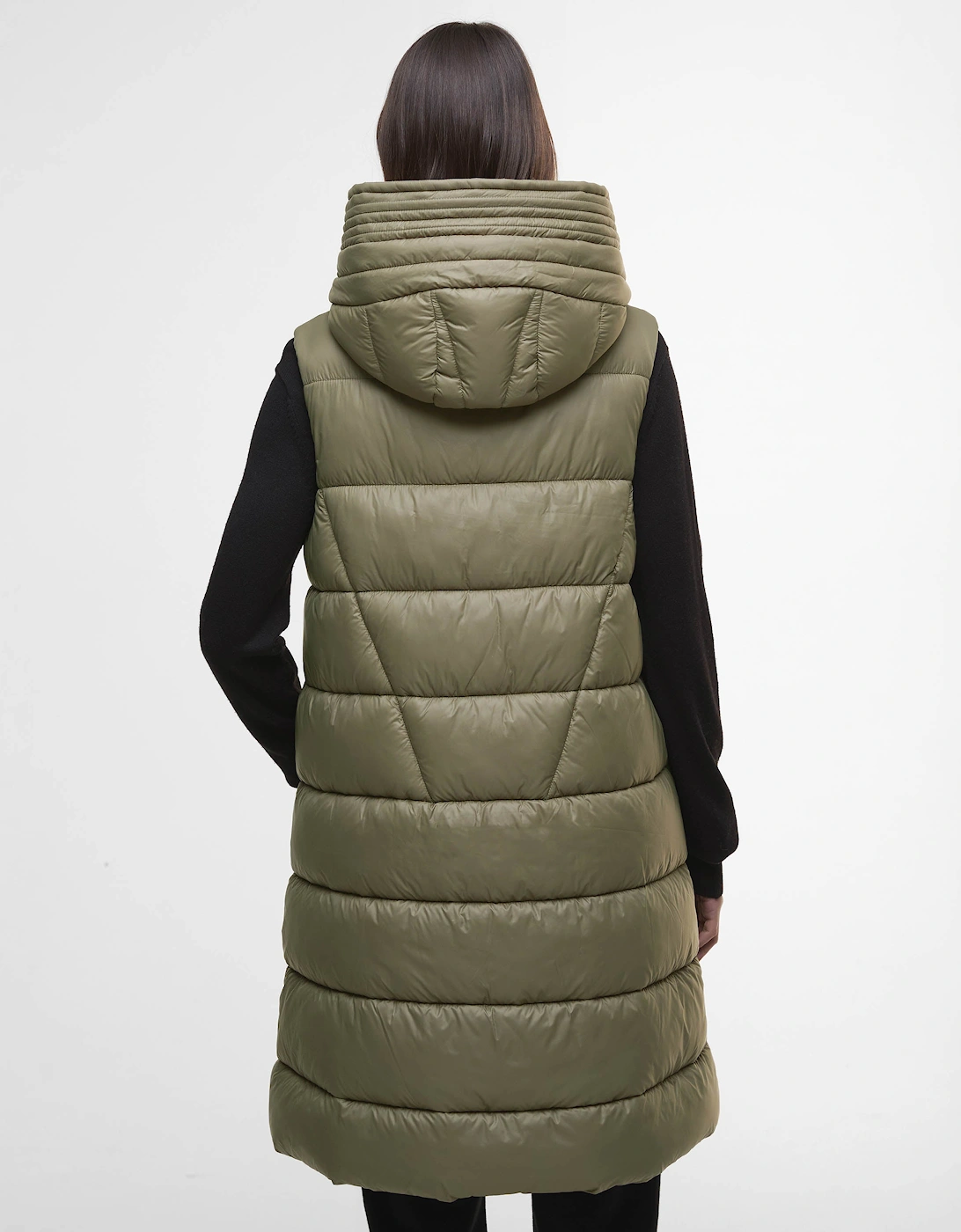 Cecilla Womens Puffer Gilet - Dusky Khaki