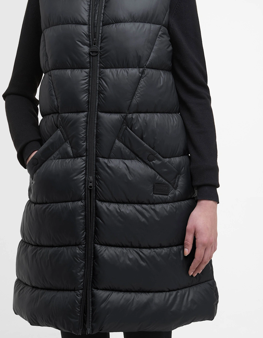 Cecilla Womens Puffer Gilet - Black
