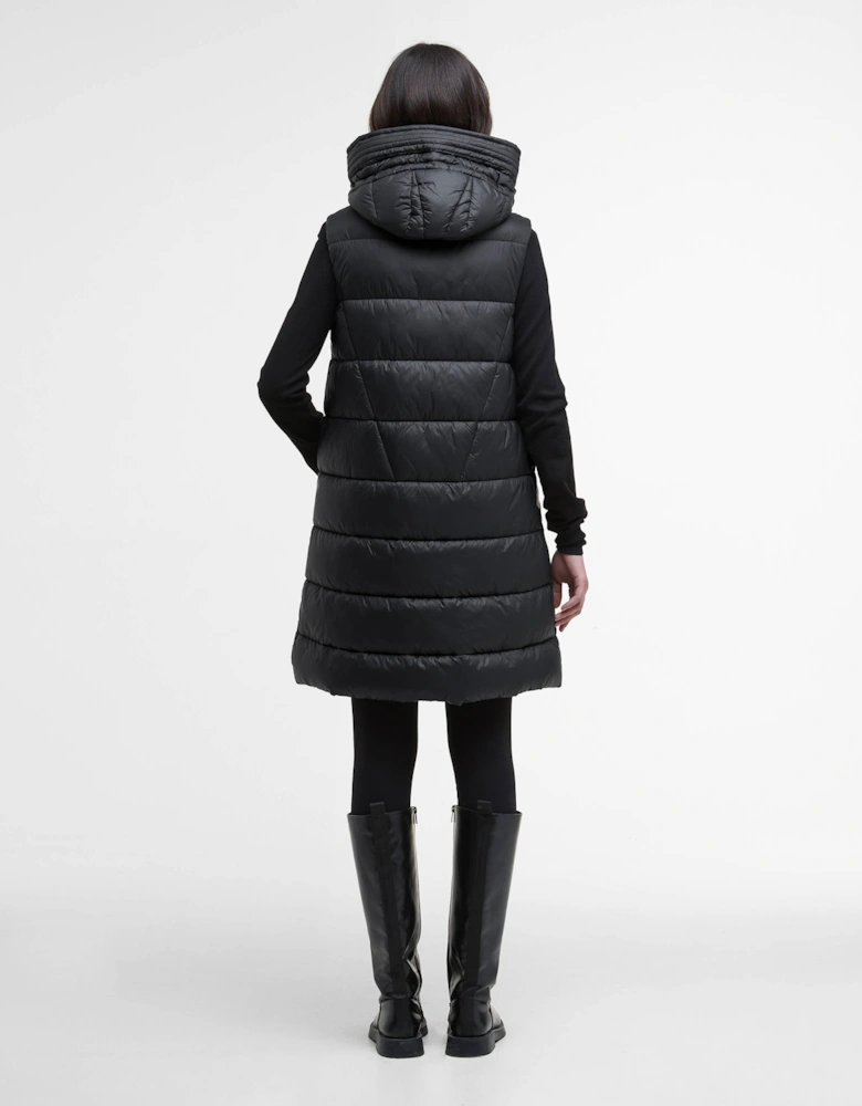 Cecilla Womens Puffer Gilet - Black